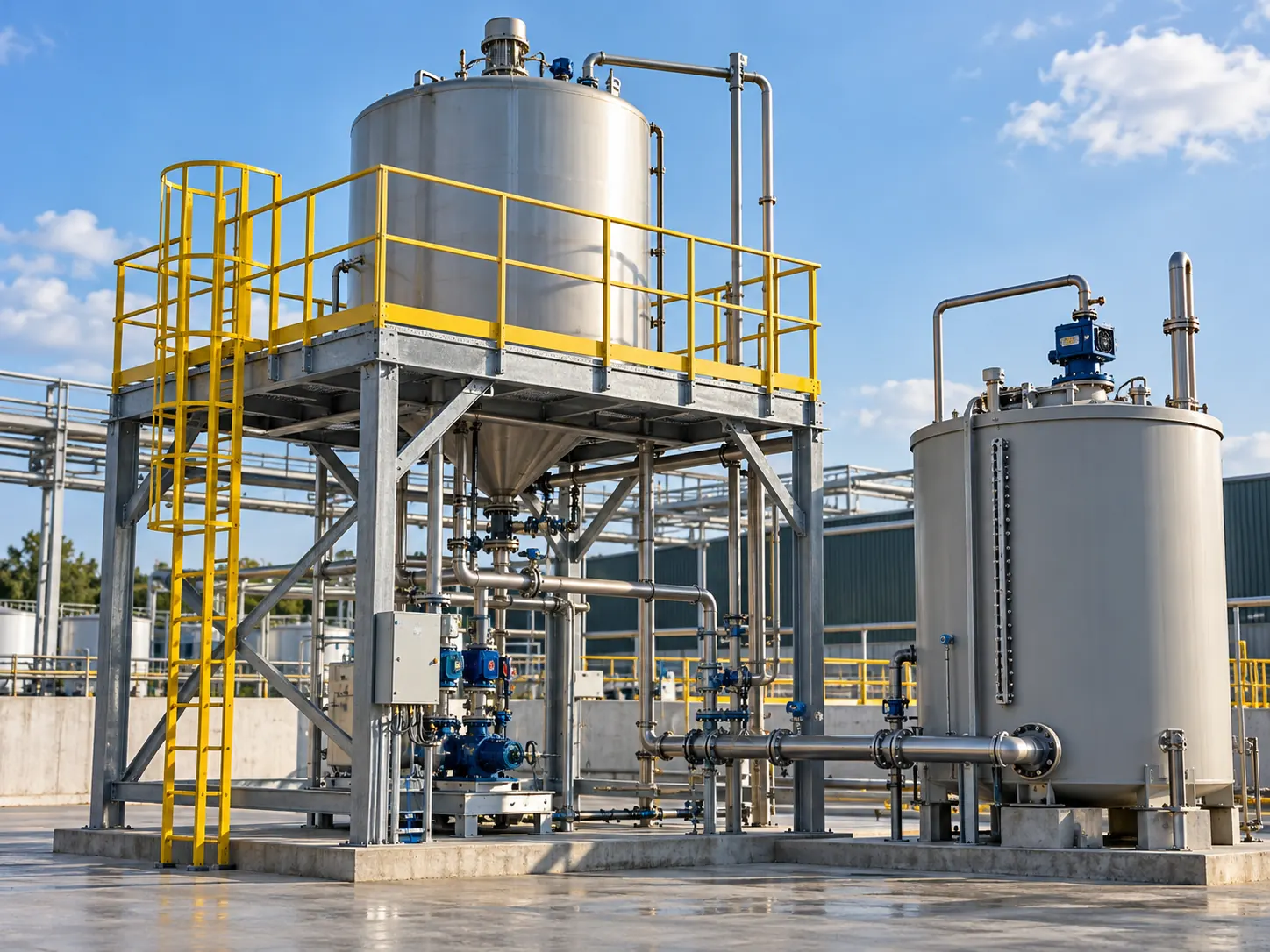 Delay Tank & Dosing Platform — Process System Reconstruction
